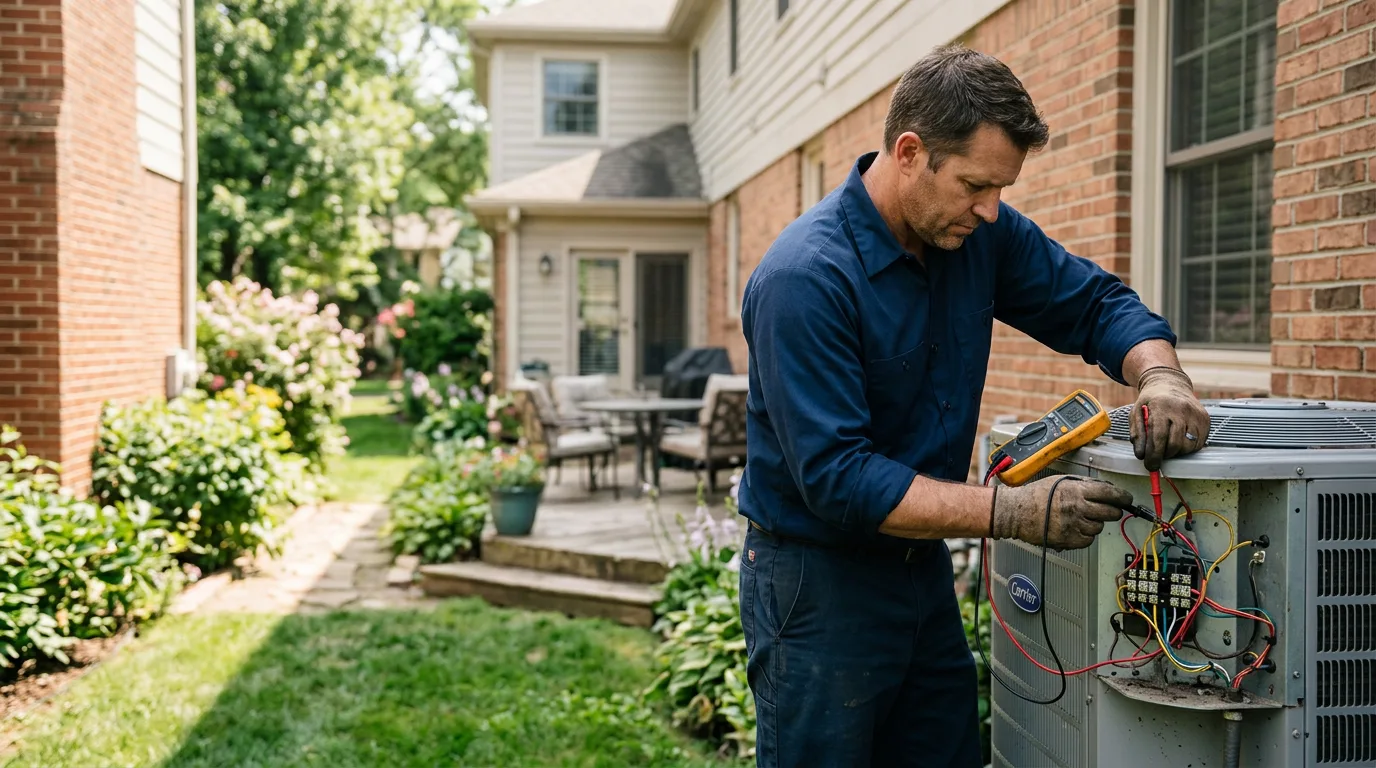 HVAC technician working near Walnut Grove, AL